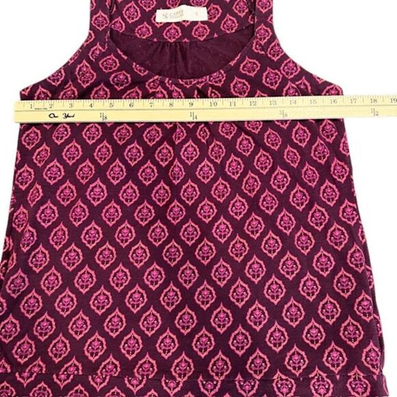 Carve Designs Organic Cotton Tank Top Purple Pink Medallion Print Size Small - Picture 6 of 8